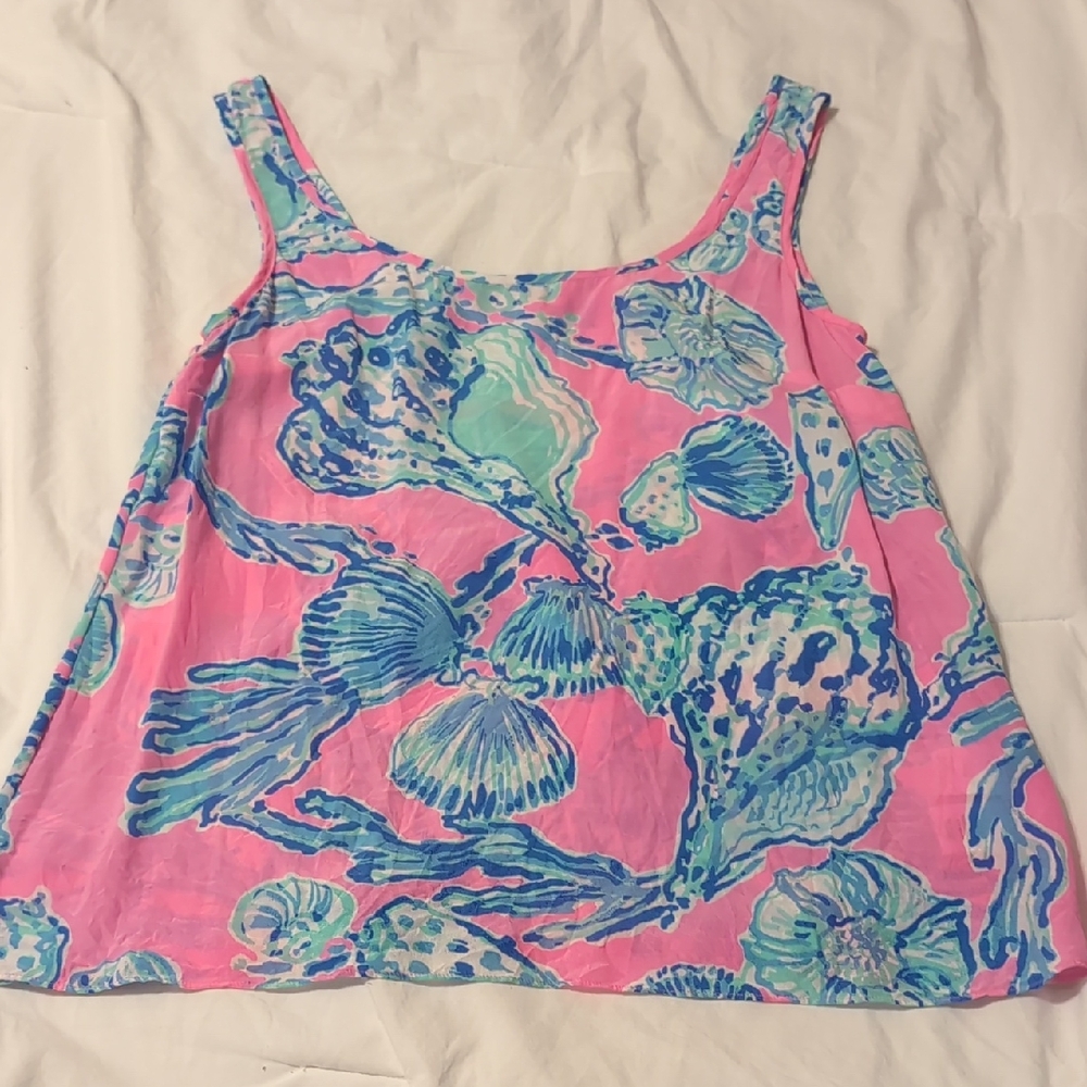 Lilly Pulitzer Silk Tank Sz XS